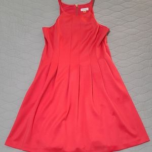 Calvin Klein Pleated Dress - Coral, Size 12 and 14 Available